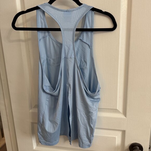 Adidas Light Blue Racerback Tank – Breathable & Athletic - Picture 2 of 2